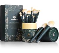 EIGSHOW Brochas de maquillaje 18 piezas Juego de brochas de maquillaje profesional con soporte, corrector de polvo de base sintética de primera calidad, juego de brochas para labios y ojos