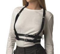 EIH1 1 Piezas Cinturón de Cuero para Mujer, Cinturones para Mujer, Accesorios góticos para Mujer, Accesorios para Vampiros para Mujer, Arnés Punk en Cadena de Pecho gótica de Cuero para Mujer