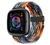 EIHAIHIS Correa elástica trenzada para Fitbit Versa 4/Versa 3/Sense 2/Sense, correa de reloj para mujeres y hombres, hebilla estilo paracaídas, pulsera deportiva de nailon de tela suave, accesorios