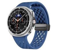 EIHAIHIS Correas magnéticas de silicona compatibles con Samsung Galaxy Watch 8 de 44 mm y 40 mm, correa de repuesto deportiva suave y transpirable para Galaxy Watch 8 Classic de 46 mm, para hombres y