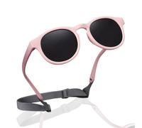 EIHI 1 Pcs Gafas De Sol Bebe Gafas Sol Bebe Gafas Bebe Gafas Sol Niño Polarizadas Con Correa Ajustable Marco De Silicona Suave Gafas De Sol Polarizadas Para Bebé Con Correa