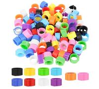 EIHI 100 Piezas 8mm Anillo De Paloma,Paloma Anillos Clip De La Pierna Se Utilizan Para La Identificación De Aves Clavija Anillos Para Marcar Las Aves,Loros,Codornices