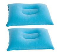 EIHI 2 pieza 38x24cm Cojines inflables, Acampar, al Aire Libre, Pescar, Cojín Hinchable, almohada playa, almohada inflable, Cojines inflables azul cielo