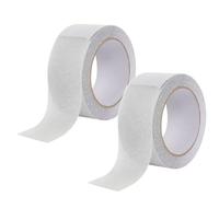 EIHI 2 Piezas de Cinta Adhesiva Antideslizante Transparente 5m x 2cm,Tiras Antideslizantes para Escaleras Interiores y Exteriores,Cinta Adhesiva Antideslizante de Seguridad