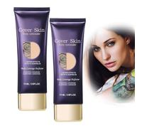 EIHI 2 piezas Maquillaje Corporal para Piernas, Cobertura Total Resistente al Agua - Cubre Tatuajes, Cicatrices y Venas Varicosas - Textura Crema sin Transferencia