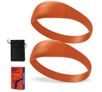 EIHI 2 piezas rodillera de silicona para rótula, rodillera ortopédica, rodillera ajustable para hombre, mujer, rodillera para correr, deporte y actividades cotidianas - Naranja