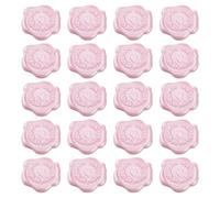 EIHI 20 Piezas Pegatinas de Lacre Rosa, Sello de Lacre, Adhesivo, Decoración de Carta de Invitación, Patrón de Amor (A)
