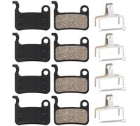 EIHI 4 Pares de Pastillas de Freno para Bicicleta, Accesorios para Bicicletas, Compatibles con Shimano Deore XT XTR LX SLX Hone Saint Alfine, Semi-Metálico, para Frenos de Disco