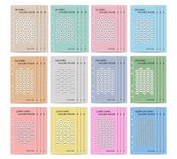 EIHI 48Pcs Money Binder A6 Challenge Accesorios para el Dinero Planificador de Presupuestos Agenda de Ahorro