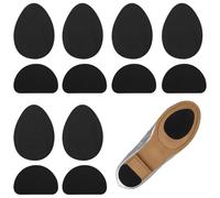 EIHI 6 Pares de Taloneras para Zapatos, Reparación de Tacones de Goma, Cojín más Grueso y Protección Antideslizante, Kit de Reemplazo