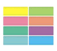 EIHI 8 Pcs Tiras De Lectura Guiadas Para Ayudar Con Dislexia Para Niños, Lectura De Reglas De Seguimiento, Superposición Colorida Guía De Lectura Tiras,Regla De Lectura (8 Colores, C)