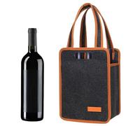 EIHI Bolsa portabotellas: práctica Bolsa de Transporte con 6 Compartimentos. Cesta para hasta 6 Botellas de Agua o Vino. 1.5