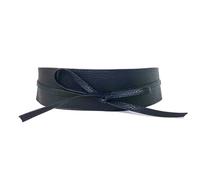 EIHI Cinturón Obi para Mujer, Cinturón Obi Ancho, Negro, 1 Pieza