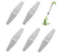 EIHI Cuchilla para desbrozadora, Cuchilla para desbrozadora, Cuchilla para desbrozadora, Cuchillas de Repuesto para desbrozadora, Cuchilla Ranurada, Cuchillas para desbrozadora de Acero, 5 Piezas