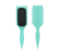 EIHI Curl Brush,Curl Defining Brush,Cepillo Pelo Rizado,Para Desenredar,Dar Forma y Definir Rizos Para Mujeres(Verde)