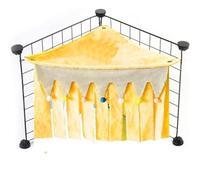 EIHI EIH Hamaca de Tienda de Campaña,Hamacas para Cuevas de Cobayas,Cama Coco Conejillo Indias,Escondite de Cobayas,para Hámster de Animales Pequeños,Chinchilla,Erizo,Rata,Ardilla,Hurón(Amarillo)