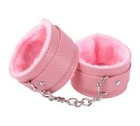 EIHI Esposas rosas para parejas, esposas de peluche (Cuero rosa)