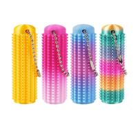 EIHI Juego de 4 Llaveiros Sensoriales Anti-Estrés para Adultos y Adolescentes - Juguetes de Masaje Portátil para Aliviar la Ansiedad y Relajación