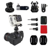 EIHI Pegatina Casco Soporte 3M Adhesivo Almohadillas Hebillas Tornillo Accesorios Compatible con GoPro Hero 12 11 10 MAX 9 8 7 6 5 Session dji Osmo Cámaras de Acción (11 en 1)