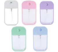 EIHI Porta Perfume de Viaje Recargable, Mini Botella de Perfume de Vidrio, Botella Atomizadora de Perfume Recargable, Aceites y Agentes Fijadores, para Líquidos Cosméticos, 5 Piezas