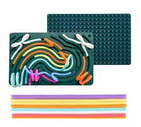 EIHI Tablero de actividades, juguete sensorial de doble cara para autismo, para niños de 3 años y adultos, con bolsa de viaje y 11 accesorios