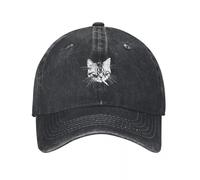 EIILBEIS Gorra de béisbol Unisex Tabby Cat Smoking Icon Vintage Sunhat Beach Hat Mens Women's Gift