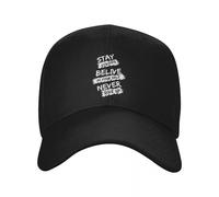 EIILBEIS Gorra de Sol Unisex Personalizada Stay String Cree en ti Mismo Nunca te Rindas Gorra de béisbol para Mujeres Hombres Gorra Ajustable para papá Gorras Deportivas Snapback Regalo