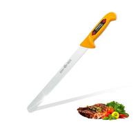 EIKASO Cuchillo de rebanado de 30 cm, hoja afilada, cuchillo de trinchar de acero molibdeno 1.4116, adecuado para jamón salami con mango ergonómico, cuchillo profesional de carne