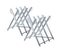 Eikuavons 2 accesorios plegables para motosierra para carpintería, 150 kg de capacidad de carga, montaje rápido y desmontar, dimensiones 81 x 80 x 80 cm, sierra, madera, metal galvanizado