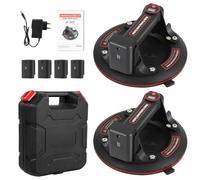 Eikuavons 2 elevadores eléctricos de succión al vacío de 8 pulgadas con pantalla digital, batería fuerte, ventosa de cristal, elevador de succión con capacidad de carga automática de 200 kg, para