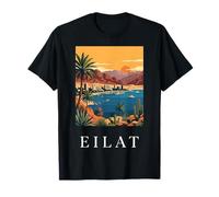 Eilat Mar Rojo Desierto Costa Israel Viajes Diseño Camiseta