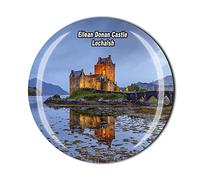 Eilean Donan Castle Lochalsh Scotland UK - Imán para nevera, diseño de recuerdo turístico, regalo coleccionable
