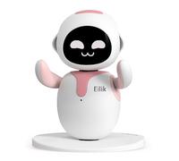 Eilik Rosa - Robot Mascota Juguete Inteligente Interactivo: Compañero para Casa y Trabajo, con Software de Última Generación - Juguete Sensorial y Robot Que Habla, Regalo para Niños y Adultos