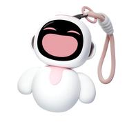 Eiliko Coral Pink - Tu pequeño robot con dijes de IA que combina con cada atuendo diario, divertidos juguetes electrónicos con colgante, para parejas y mejores amigos.