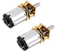 Eilumduo 2 unids DC 12 V 60 RPM Micro velocidad reductor motor mini caja de engranajes N20 motor con 2 terminales para RC coche robot modelo DIY motor juguete