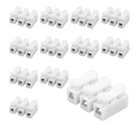 Eilumduo 20 conectores de cable rápido, bloque de terminales de conector de cable de resorte CH3, bloque de terminales tipo prensa para conexión de barra de luz LED/uso eléctrico