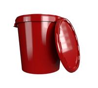 Eimer con tapa 30 litros hecho en Alemania apto para alimentos, estable, hermético, recipiente de almacenamiento para guardar alimentos, material de oficina, cuarto de niños, hogar, taller y