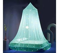 Eimilaly Dosel de Cama Estrellas Que Brillan en la Oscuridad, Dosel de Cama para Niñas Mosquitera, Dosel Princesa para Decoración de Habitación de Cama de Niñas, Green