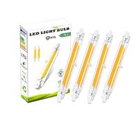 EIMOPE Bombilla R7S LED 78mm 10W, R7S J78 3000K Blanca Cálida, 1000LM, Equivalente a Bombilla Halógena 100W, Sin Estroboscópico, 360 Grados, paquete de 4