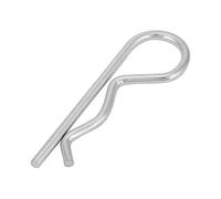 EIMSOAH 10 Clips de Pasador de Chaveta Tipo B, Pasadores de Retención Galvanizados, Clips de Resorte para Maquinaria de Soporte Hidráulico, con Múltiples Tamaños 3 Mm, 3,5 Mm, 4 (*60mm (10 Uds.))