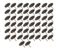 EIMSOAH 50 Clavos para Tapicería, Tachuelas Decorativas de Cabeza Redonda Engrosada, Pasadores para Muebles, Sofás, Manualidades y Cajas de Joyería, con Material de Hierro de Esti (23*23mm (grueso))