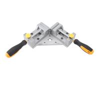 EIMSOAH Abrazadera de Esquina de Doble de Aleación de Aluminio con Varilla Roscada de Acero Resistente para Sujeción de Marco, Apertura de 65 Mm