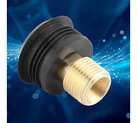 EIMSOAH Accesorio de Conector de Agua, Anillo de Sellado Antifugas, Spud de Entrada de Urinario de Fácil Instalación para Uso Global, Cobre Puro + Goma