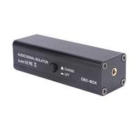 EIMSOAH Aislador de Señal de Audio Filtro de Ruido Preciso para Conciertos Estudio Cine en Casa Interfaz de 3,5 Mm Aleación de Aluminio 600Ω/600Ω Se Adapta a Escenas de Eventos de Rendimiento