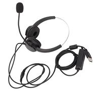 EIMSOAH Auriculares USB con Cancelación de Ruido, Centro de Llamadas con Cable, Auriculares Comerciales con Micrófono, Control de Volumen para PC Portátil, Cursos en Línea, Capacitación, Servicio Al