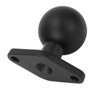 EIMSOAH Base de Montaje de Bola de 1,5 Pulgadas, con Brazo de Doble Enchufe de Tamaño C, Placa Redonda de Aleación de Aluminio Anodizada, para Soportes de Arbitraje
