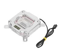 EIMSOAH Bloque de Refrigeración por Agua para CPU con Pantalla de Temperatura, Bloque de Agua de Alto Rendimiento para Entusiastas de PC, Cobre + PMMA + ánodo de Aluminio, Solución de Refrigeración