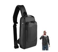 EIMSOAH Bolso Bandolera para Consola de Juegos, Estuche Protector Portátil Resistente Al Agua con Múltiples Bolsillos de Almacenamiento y Puerto USB Externo, para Steam Deck Rog A