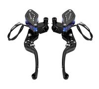 EIMSOAH Bomba de Freno Hidráulica de Ajuste de Rodillo CNC de Motocicleta de 22 Mm, Cilindro Maestro de Embrague de Freno de Aluminio Anodizado para Frenado Mejorado, Naranja para Motociclistas