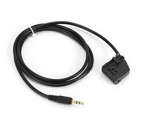 EIMSOAH Cable de Entrada Auxiliar de 3,5 Mm Línea de Conector MP3 Estándar Original Apto para Clase A C CLK SLK G M SL SLK, Plástico + Metal, como Se Muestra en las Imágenes, 1 X Cable Adaptador